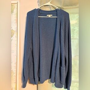American Eagle Outfitters Blue Knit Cardigan